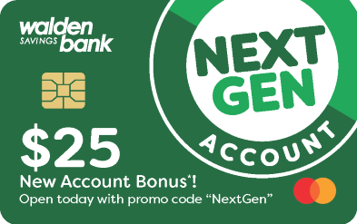 Next Gen Teen Checking Debit Card - $25 Account Bonus